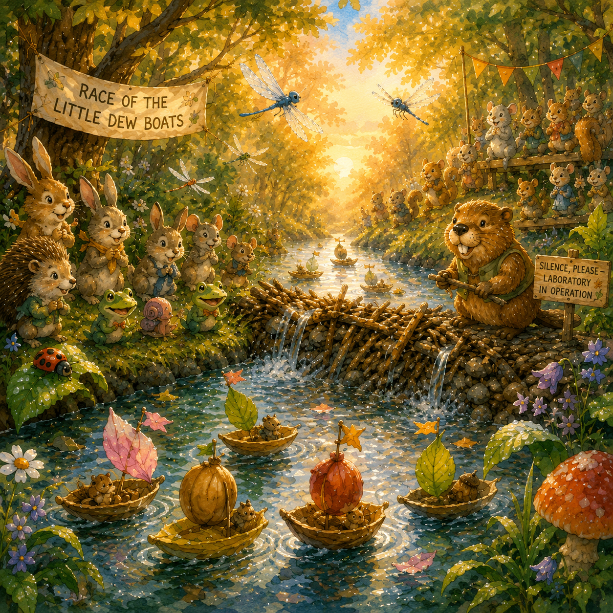 Illustration for The Race of the Dew Boats